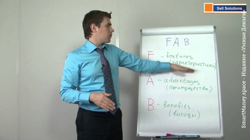 Презентация товаров и услуг по методу FAB.Техники продаж