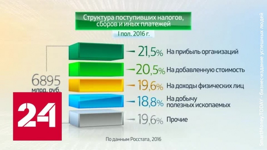 Сколько налогов в бюджет РФ поступает от россиян