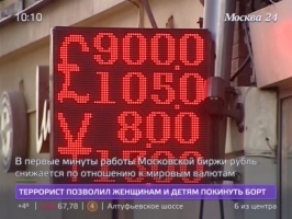 Курс рубля сегодня демонстрирует снижение